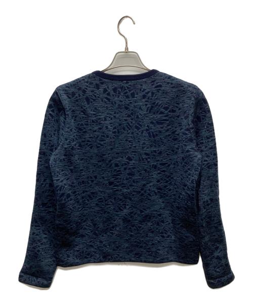 BALENCIAGA（バレンシアガ）BALENCIAGA (バレンシアガ) 総柄ニット/343962 T7062 ネイビー サイズ:Sの古着・服飾アイテム