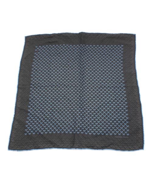 HERMES（エルメス）HERMES (エルメス) カレ40/スカーフ ネイビーの古着・服飾アイテム