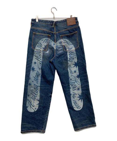 EVISU（エヴィス）EVISU (エヴィス) GDC (ジーディーシー) 25AW大黒プリント リラックスフィットデニムパンツ/2EAGDM5JE6431RXDN インディゴ サイズ:XLの古着・服飾アイテム