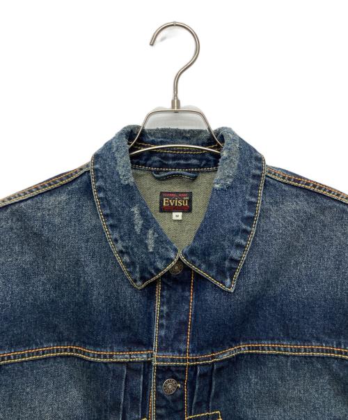 EVISU（エヴィス）EVISU (エヴィス) GDC (ジーディーシー) 25AWウォッシュド リラックスフィット デニムジャケット/2EAGDM5DJ6430RXDN インディゴ サイズ:Ⅿの古着・服飾アイテム