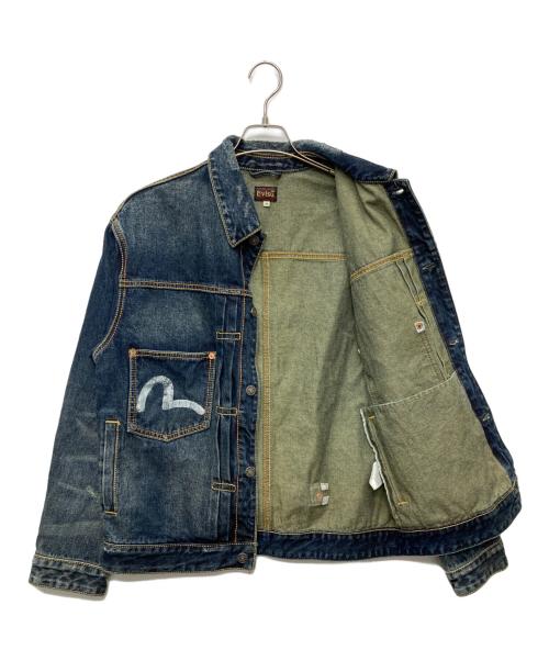 EVISU（エヴィス）EVISU (エヴィス) GDC (ジーディーシー) 25AWウォッシュド リラックスフィット デニムジャケット/2EAGDM5DJ6430RXDN インディゴ サイズ:Ⅿの古着・服飾アイテム