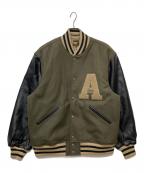 AT-DIRTYアットダーティ）の古着「ATD- AWARD JACKET」｜オリーブ