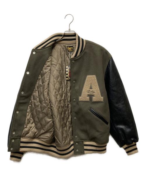 AT-DIRTY（アットダーティ）AT-DIRTY (アットダーティ) ATD- AWARD JACKET/NO-078 オリーブ サイズ:Ｌ 未使用品の古着・服飾アイテム
