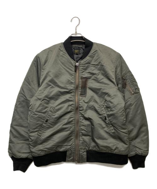 AT-DIRTY（アットダーティ）AT-DIRTY (アットダーティ) FLIGHT JACKET MA 1 オリーブ サイズ:ＸＬの古着・服飾アイテム