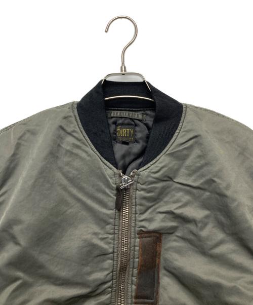 AT-DIRTY（アットダーティ）AT-DIRTY (アットダーティ) FLIGHT JACKET MA 1 オリーブ サイズ:ＸＬの古着・服飾アイテム