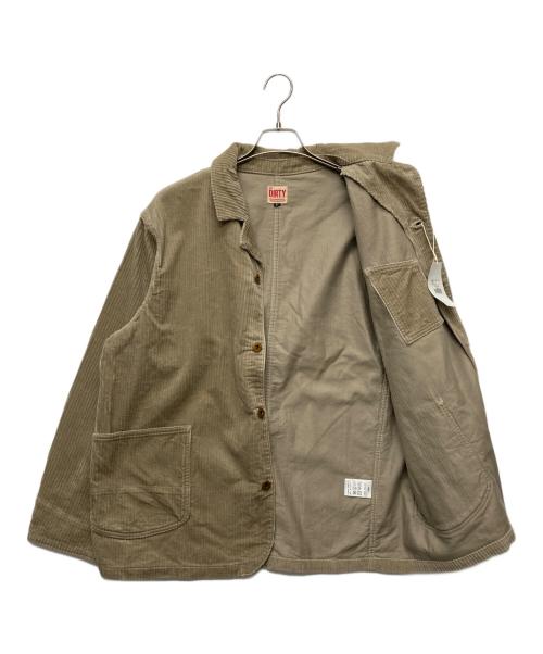 AT-DIRTY（アットダーティ）AT-DIRTY (アットダーティ) WORKERS JACKET CORDUROY ベージュ サイズ:XLの古着・服飾アイテム