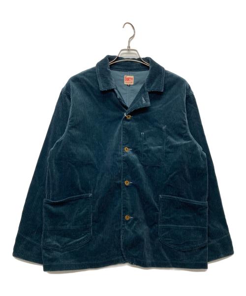 AT-DIRTY（アットダーティ）AT-DIRTY (アットダーティ) WORKERS JACKET CORDUROY グリーン サイズ:XLの古着・服飾アイテム