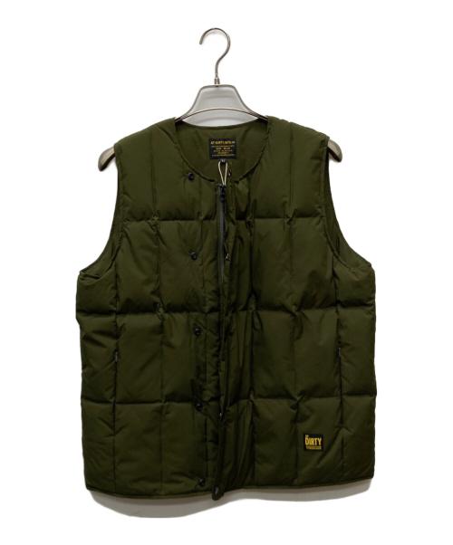 AT-DIRTY（アットダーティ）AT-DIRTY (アットダーティ) ATD-ARMOR DOWN VEST オリーブ サイズ:Ｍ 未使用品の古着・服飾アイテム