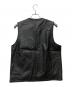 AT-DIRTY (アットダーティ) JERKIN LEATHER VEST/2839 ブラック サイズ:Ｓ：15000円