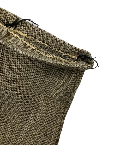 POLO RALPH LAUREN（ポロ・ラルフローレン）POLO RALPH LAUREN (ポロ・ラルフローレン) 90's ヘリンボーンツイル2タックスラックス/4822387GZ ベージュ サイズ:38の古着・服飾アイテム