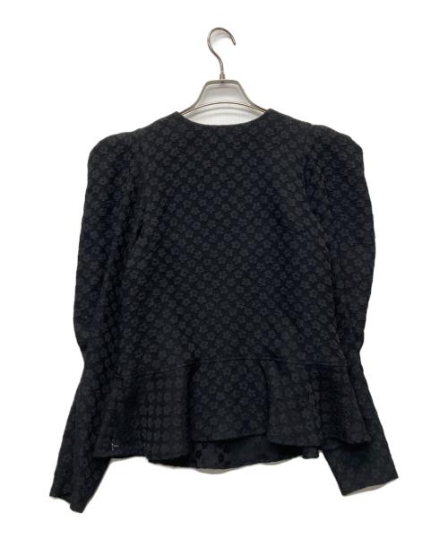 OHGA（オオガ）OHGA (オオガ) フラワージャガードブラウス/OHGA-1060 ブラック サイズ:Fの古着・服飾アイテム