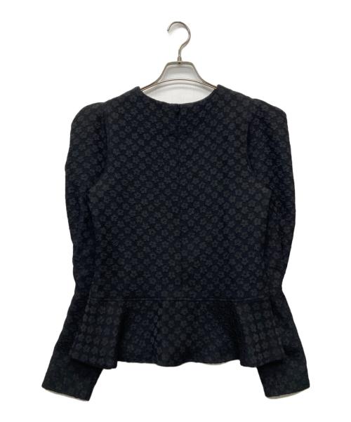 OHGA（オオガ）OHGA (オオガ) フラワージャガードブラウス/OHGA-1060 ブラック サイズ:Fの古着・服飾アイテム