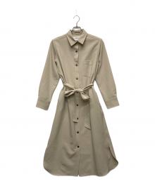 SOEJU（ソージュ）の古着「ソフトオックスシャツワンピース/S-00-OP-030」｜アイボリー