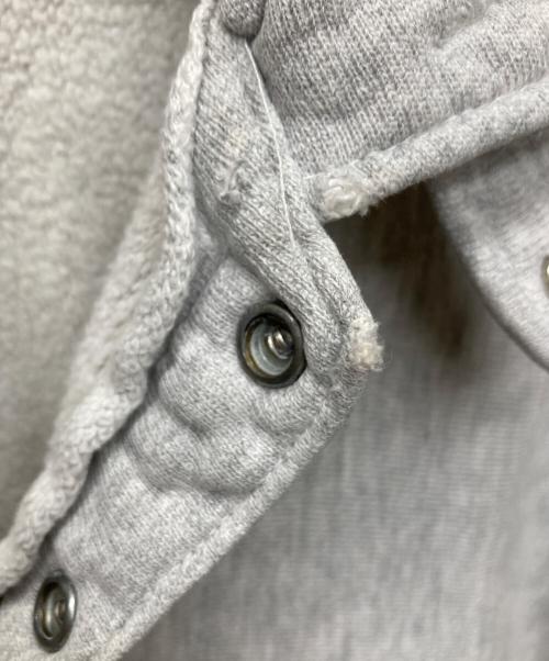 Champion REVERSE WEAVE（チャンピオン リバース ウィーブ）Champion REVERSE WEAVE (チャンピオン リバース ウィーブ) 襟付きハーフスナップスウェット グレー サイズ:XLの古着・服飾アイテム