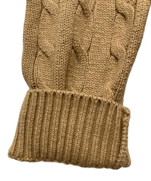 POLO RALPH LAUREN（ポロ・ラルフローレン）POLO RALPH LAUREN (ポロ・ラルフローレン) ケーブルニット ブラウン サイズ:Lの古着・服飾アイテム