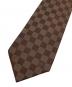 LOUIS VUITTON (ルイ ヴィトン) ダミエ柄シルクネクタイ ブラウン サイズ:-：13000円