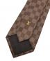 中古・古着 LOUIS VUITTON (ルイ ヴィトン) ダミエ柄シルクネクタイ ブラウン サイズ:-：13000円