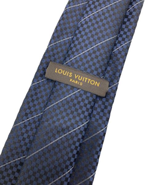 LOUIS VUITTON（ルイ ヴィトン）LOUIS VUITTON (ルイ ヴィトン) 総柄シルクネクタイ ネイビー サイズ:-の古着・服飾アイテム