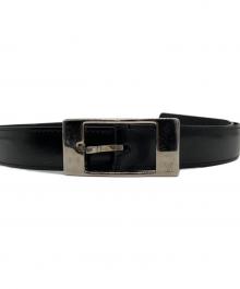LOUIS VUITTON（ルイ ヴィトン）の古着「サンチュール・ミラージュ/レザーベルト/M9831」｜ブラック