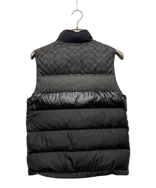 COACH（コーチ）COACH (コーチ) シグネチャーダウンベスト/C5036 ブラック サイズ:XSの古着・服飾アイテム