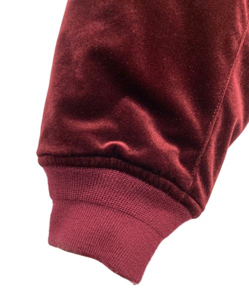 Hysteric Glamour（ヒステリックグラマー）Hysteric Glamour (ヒステリックグラマー) WIND AND SEA (ウィンダンシー) ベロア ボンバー ジャケット/WDS-C-HYS-23-AP-Q1-04 ボルドー サイズ:XLの古着・服飾アイテム