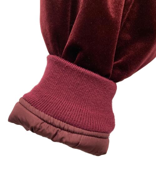 Hysteric Glamour（ヒステリックグラマー）Hysteric Glamour (ヒステリックグラマー) WIND AND SEA (ウィンダンシー) ベロア ボンバー ジャケット/WDS-C-HYS-23-AP-Q1-04 ボルドー サイズ:XLの古着・服飾アイテム