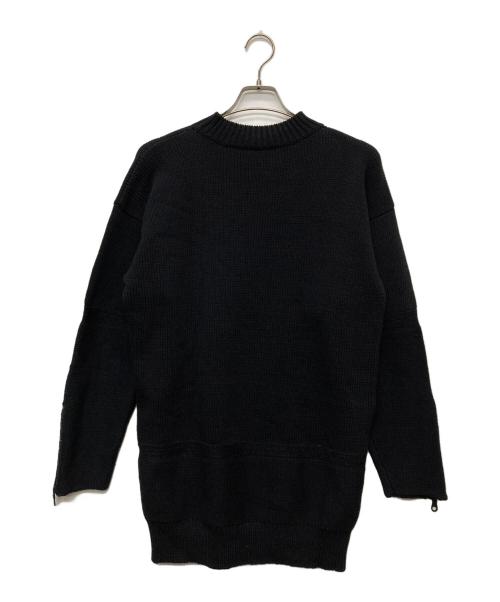 Hysteric Glamour（ヒステリックグラマー）Hysteric Glamour (ヒステリックグラマー) HYS DROP LOGO編込 プルオーバー/01183NS23 ブラック サイズ:FREEの古着・服飾アイテム