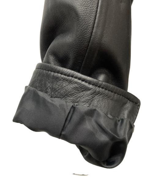 Hysteric Glamour（ヒステリックグラマー）Hysteric Glamour (ヒステリックグラマー) ラムレザーダブルライダースジャケット/01211LB01 ブラック サイズ:freeの古着・服飾アイテム