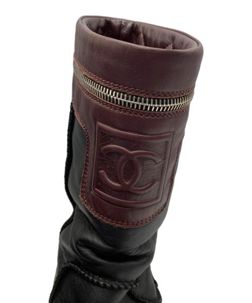 CHANEL（シャネル）CHANEL (シャネル) ココマークレザーブーツ/G26537 ブラック サイズ:36の古着・服飾アイテム