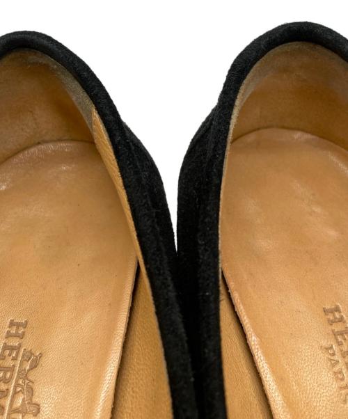 HERMES（エルメス）HERMES (エルメス) コンスタンス Hロゴヒールローファー ブラック サイズ:36の古着・服飾アイテム