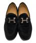 中古・古着 HERMES (エルメス) コンスタンス Hロゴヒールローファー ブラック サイズ:36：25000円
