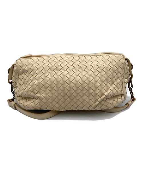 BOTTEGA VENETA（ボッテガベネタ）BOTTEGA VENETA (ボッテガベネタ) イントレチャート レザー ショルダーバッグ/192661 アイボリーの古着・服飾アイテム