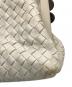 中古・古着 BOTTEGA VENETA (ボッテガベネタ) イントレチャートがま口ハンドバッグ/131670 ホワイト：40000円