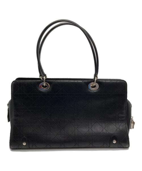 Christian Dior（クリスチャン ディオール）Christian Dior (クリスチャン ディオール) カナージュステッチ ハンドバッグ ブラックの古着・服飾アイテム