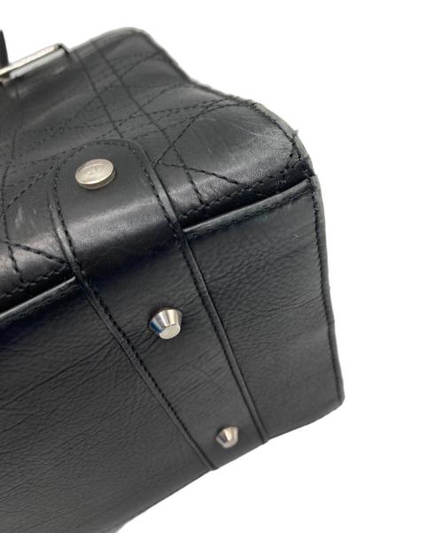 Christian Dior（クリスチャン ディオール）Christian Dior (クリスチャン ディオール) カナージュステッチ ハンドバッグ ブラックの古着・服飾アイテム