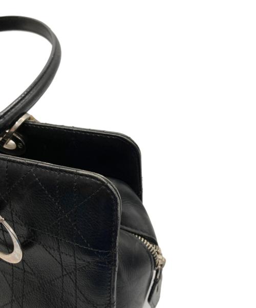Christian Dior（クリスチャン ディオール）Christian Dior (クリスチャン ディオール) カナージュステッチ ハンドバッグ ブラックの古着・服飾アイテム