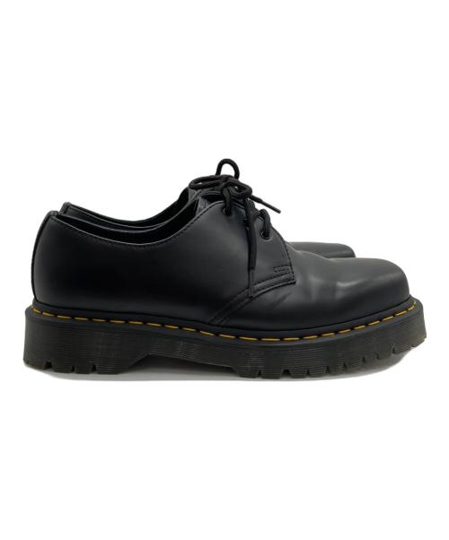 Dr.Martens（ドクターマーチン）Dr.Martens (ドクターマーチン) SQUARED 3ホール ブラック サイズ:UK8の古着・服飾アイテム