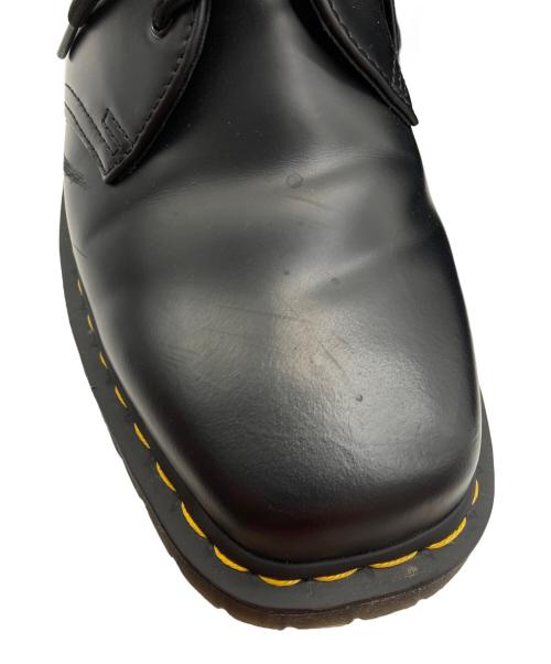 Dr.Martens（ドクターマーチン）Dr.Martens (ドクターマーチン) SQUARED 3ホール ブラック サイズ:UK8の古着・服飾アイテム