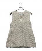 LOUNIEルーニー）の古着「カットジャガードジレ/14610107」｜アイボリー