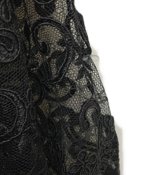 Loulou Willoughby（ルルウィルビー）Loulou Willoughby (ルルウィルビー) フラワーレースシャツ/212320-13-050-95-020 ブラック サイズ:2の古着・服飾アイテム