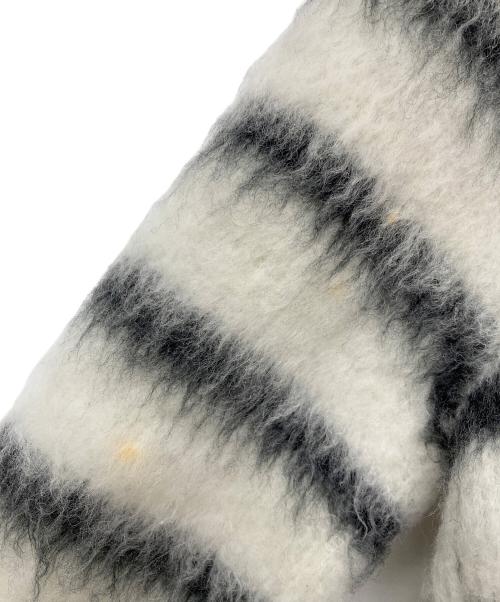 allureville（アルアバイル）allureville (アルアバイル) シャギーニットカーディガン/202520-16-300 ホワイト サイズ:2の古着・服飾アイテム