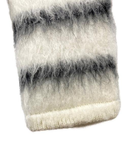 allureville（アルアバイル）allureville (アルアバイル) シャギーニットカーディガン/202520-16-300 ホワイト サイズ:2の古着・服飾アイテム