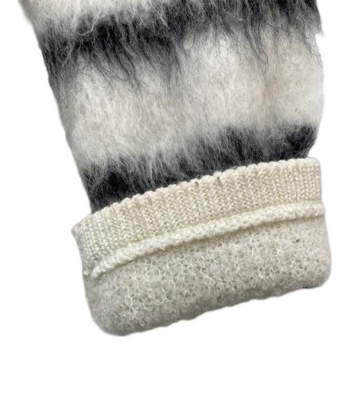 allureville（アルアバイル）allureville (アルアバイル) シャギーニットカーディガン/202520-16-300 ホワイト サイズ:2の古着・服飾アイテム