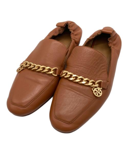TORY BURCH（トリーバーチ）TORY BURCH (トリーバーチ) MINI BENTON CHARM ローファー/88346 ブラウン サイズ:8Mの古着・服飾アイテム