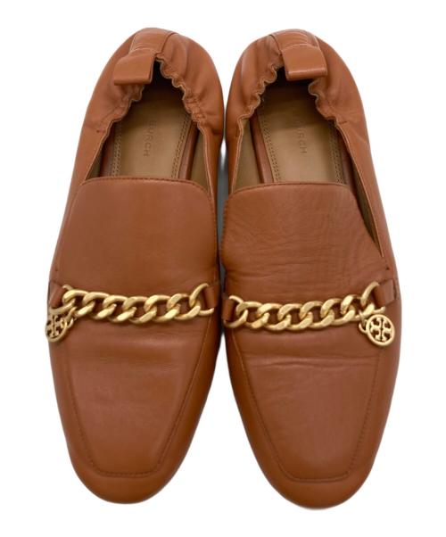 TORY BURCH（トリーバーチ）TORY BURCH (トリーバーチ) MINI BENTON CHARM ローファー/88346 ブラウン サイズ:8Mの古着・服飾アイテム