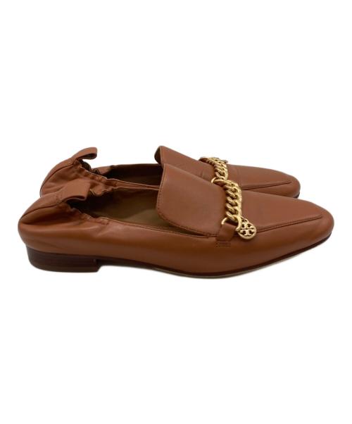 TORY BURCH（トリーバーチ）TORY BURCH (トリーバーチ) MINI BENTON CHARM ローファー/88346 ブラウン サイズ:8Mの古着・服飾アイテム