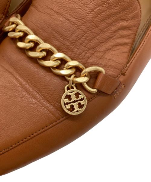 TORY BURCH（トリーバーチ）TORY BURCH (トリーバーチ) MINI BENTON CHARM ローファー/88346 ブラウン サイズ:8Mの古着・服飾アイテム
