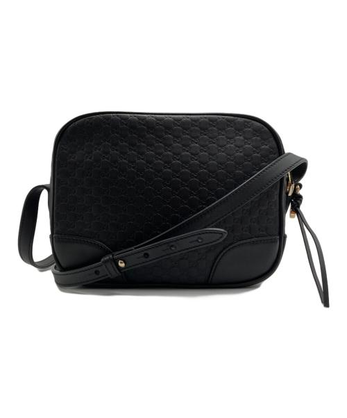 GUCCI（グッチ）GUCCI (グッチ) マイクログッチシマクロスボデイバッグ/449413 ブラックの古着・服飾アイテム