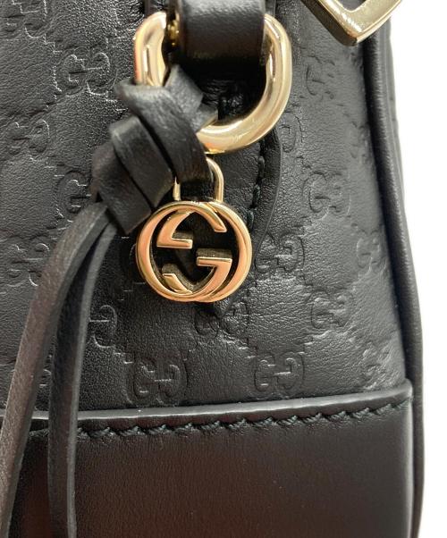GUCCI（グッチ）GUCCI (グッチ) マイクログッチシマクロスボデイバッグ/449413 ブラックの古着・服飾アイテム