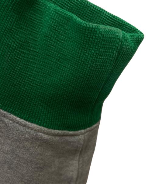 POLO RALPH LAUREN（ポロ・ラルフローレン）POLO RALPH LAUREN (ポロ・ラルフローレン) THE RL Fleece inspire Hoodie/0200017687 グレー×グリーン サイズ:Ｌの古着・服飾アイテム